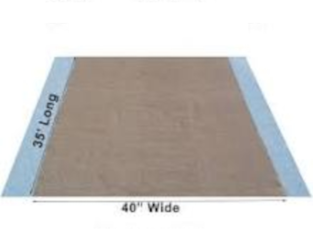 40" Inch Width Burlap Aisle Runner - 35 Feet - Click Image to Close