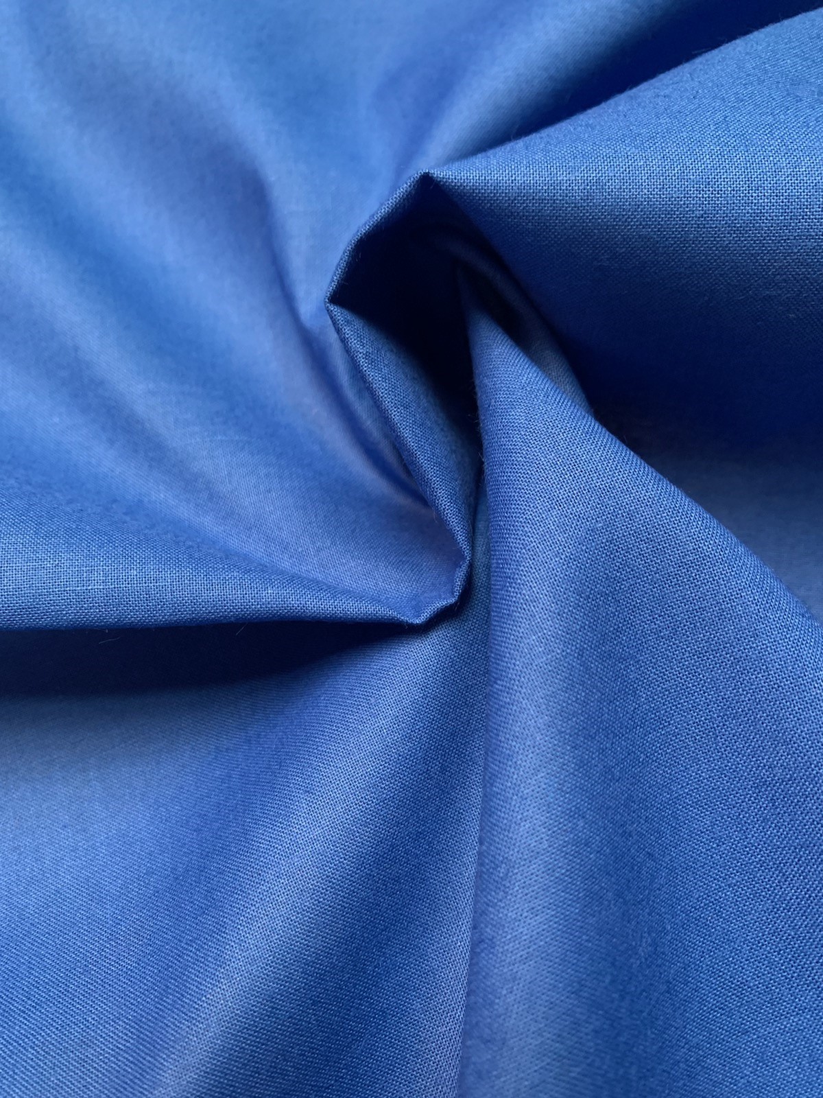 45" Royal Blue Muslin Fabric Per Yard - 100% Cotton - Click Image to Close