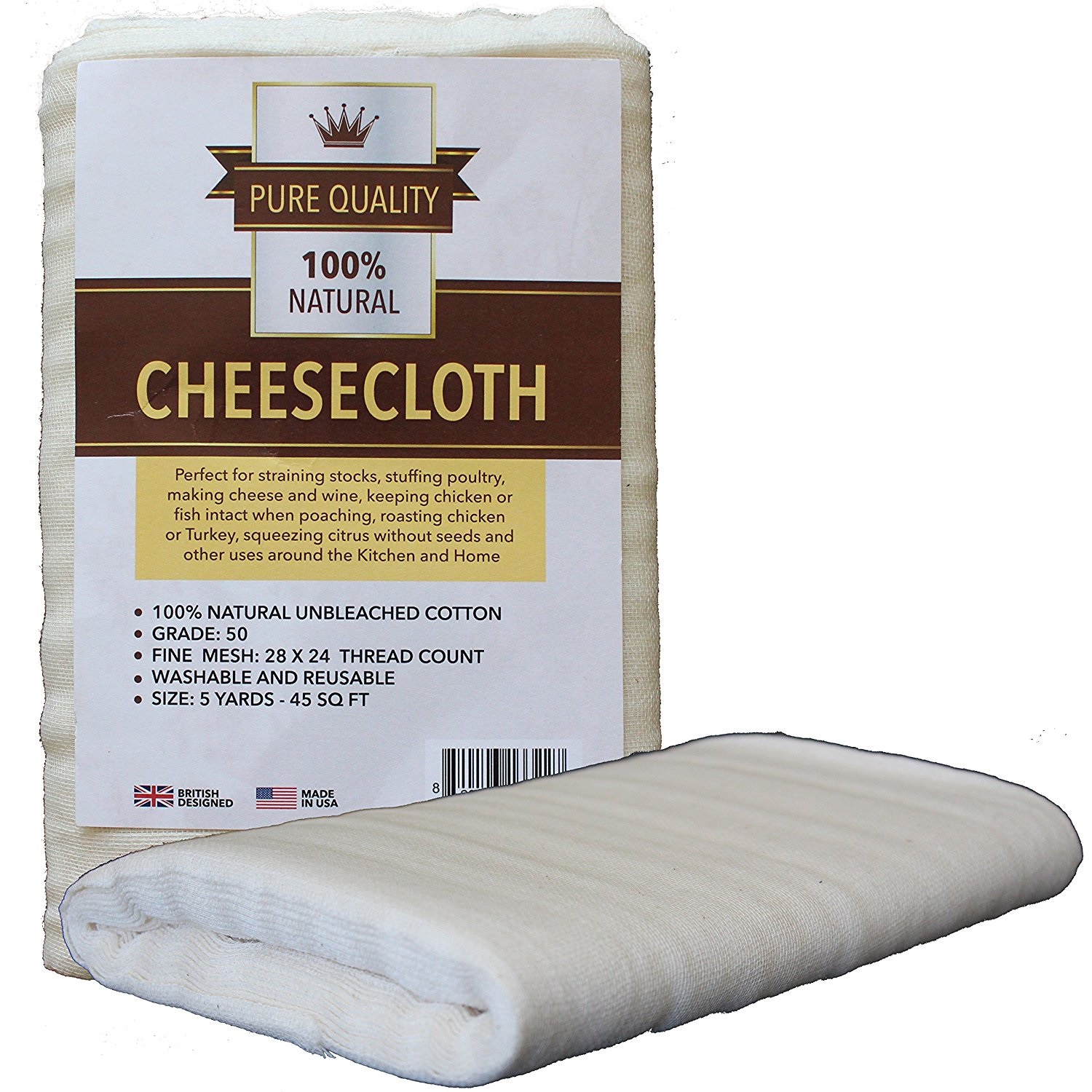 50 Grade Cheesecloth 45 Square Feet