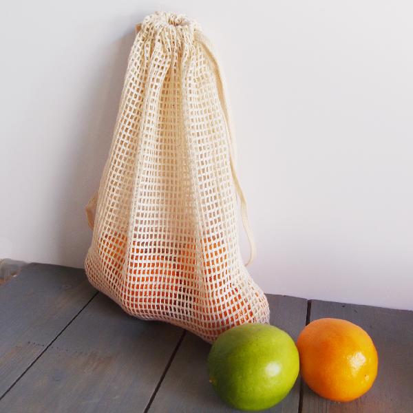 Cotton Mesh Bags with Drawstring 8" x 10" (12 pk)