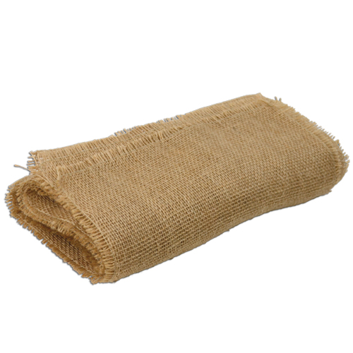 Burlap Runner with Fringed Edge - 12.5" x 120" - Click Image to Close