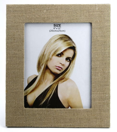 Burlap Picture Frame 11.25" x 13.25" - Click Image to Close