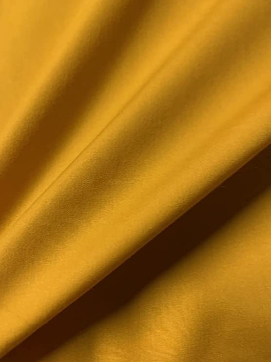 58/60" Gold Broadcloth Fabric By The Yard - Click Image to Close