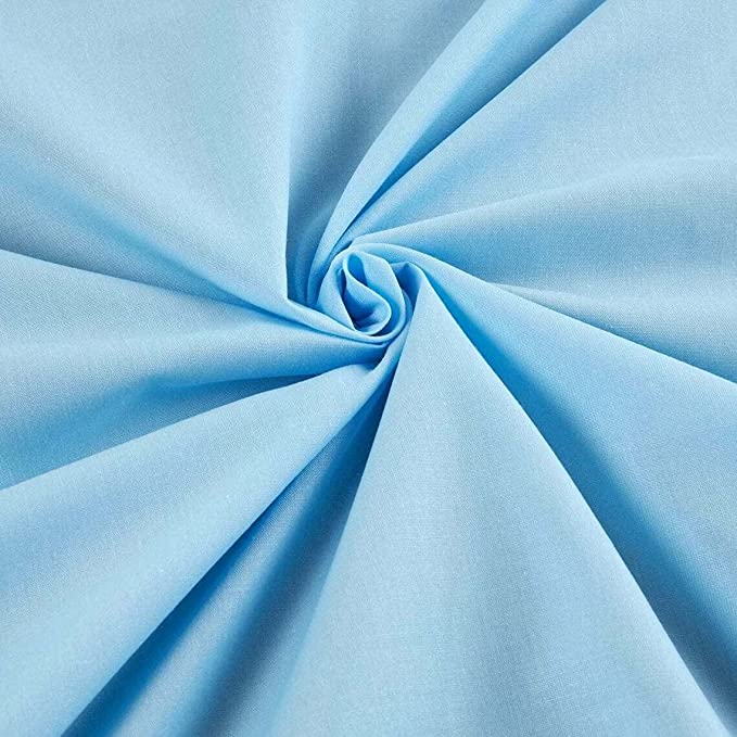 58/60" Light Blue Broadcloth Fabric By The Yard - Click Image to Close