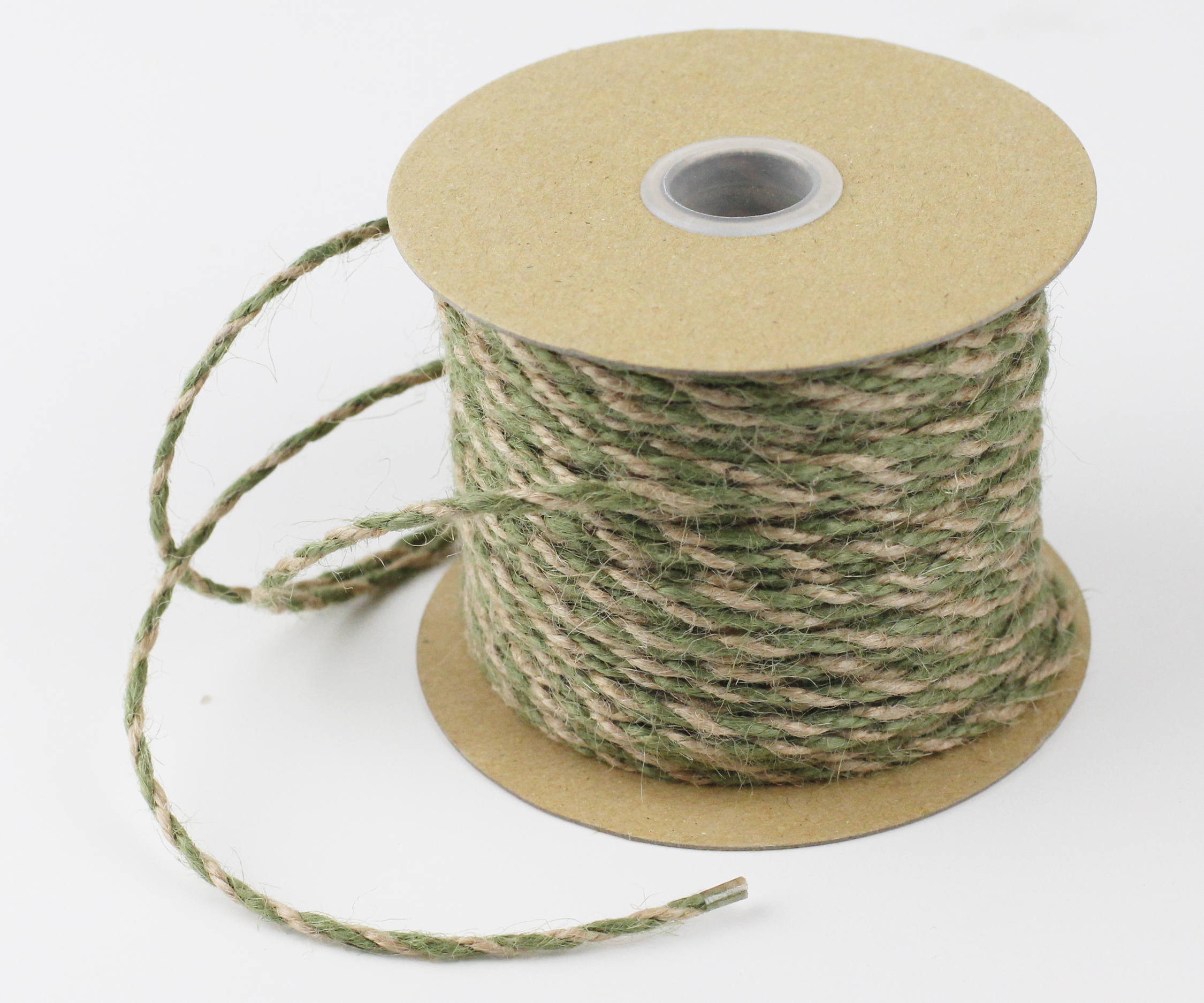 2.5 mm Moss/Natural Jute Twine - 50 Yards - Click Image to Close