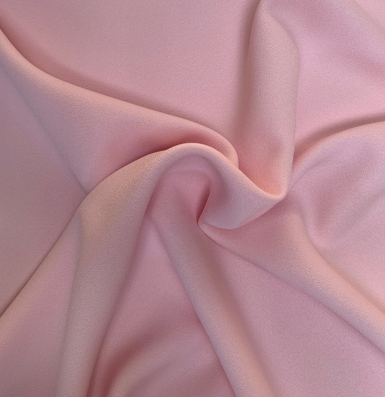 Pink Crepe Fabric - 60" By the yard (100% Polyester)