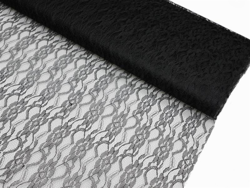 Black Lace 60" Wide (30 Feet) - Click Image to Close