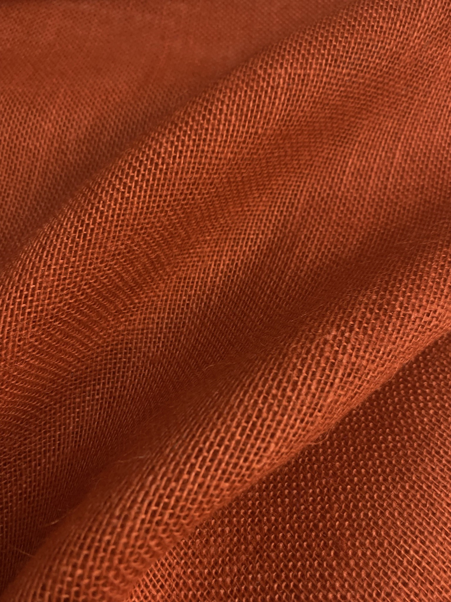45/48" Wide Burnt Sienna Burlap By The Yard - Click Image to Close