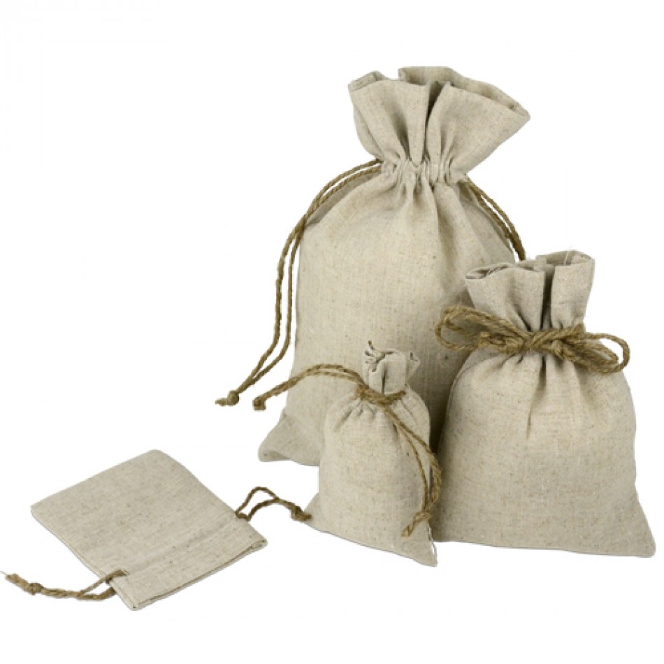 Linen Bags w/ Jute Drawstring