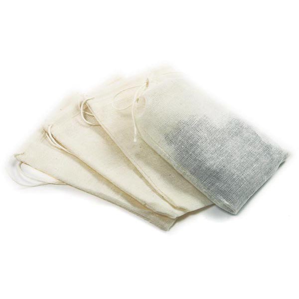 Cheesecloth Bags (4 Pack) 5" x 3" - Click Image to Close