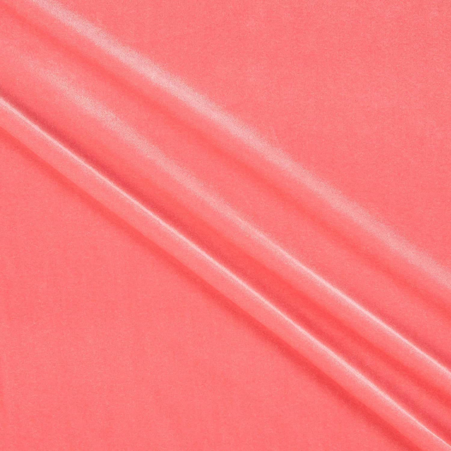 58/60" Coral Stretch Velvet 60 Yard Roll (Free Shipping)
