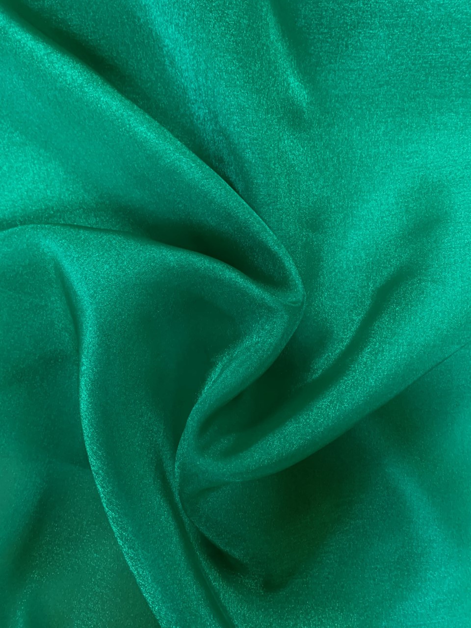 45" Emerald Sparkle Organza Fabric 100% Nylon BTY Made In Japan