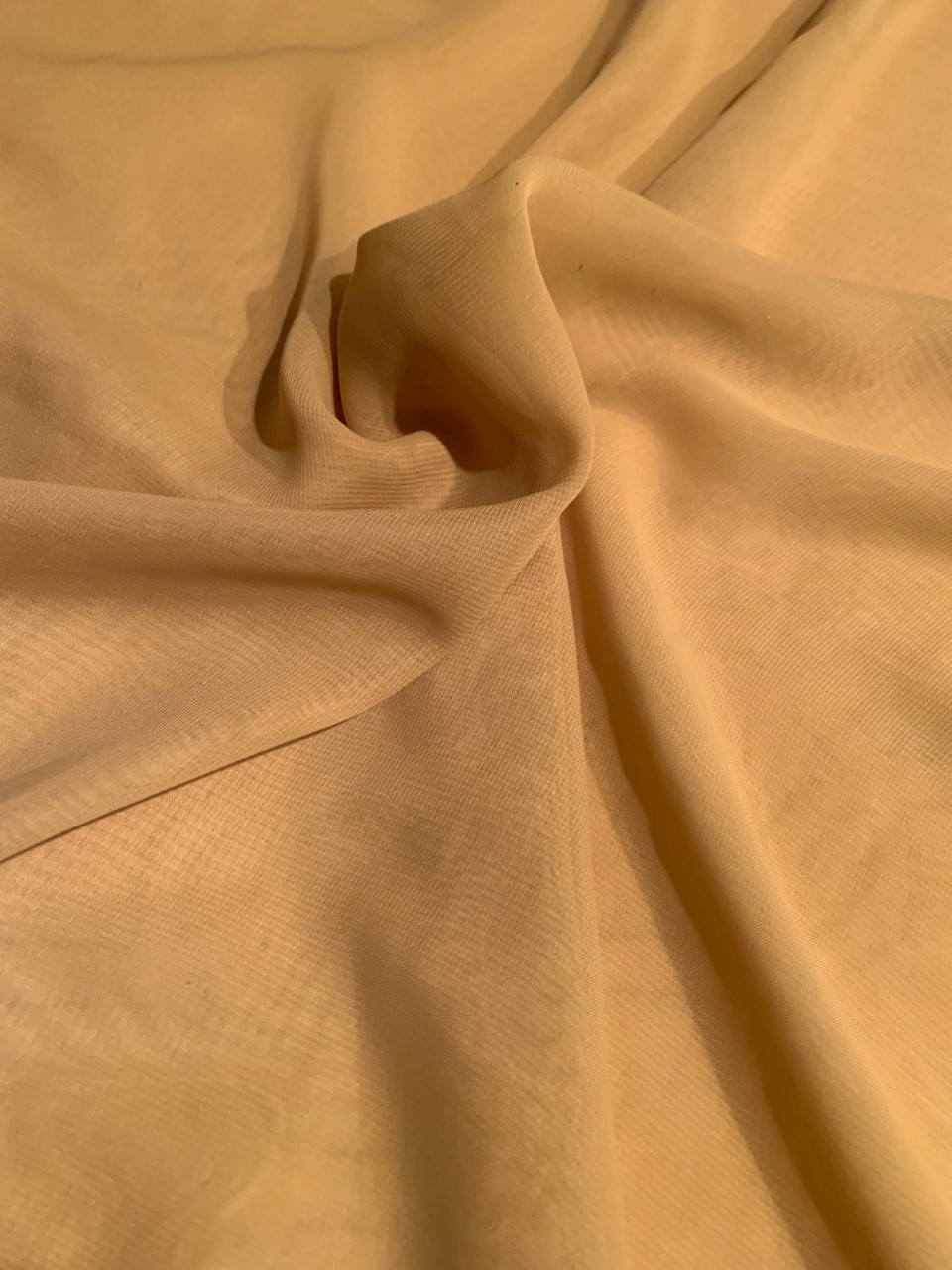 58" Gold Chiffon Fabric By The Yard - Polyester