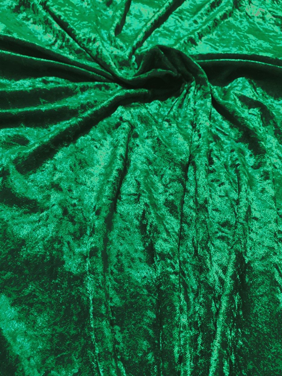 58" Hunter Green Stretch Velour Fabric - By The Yard