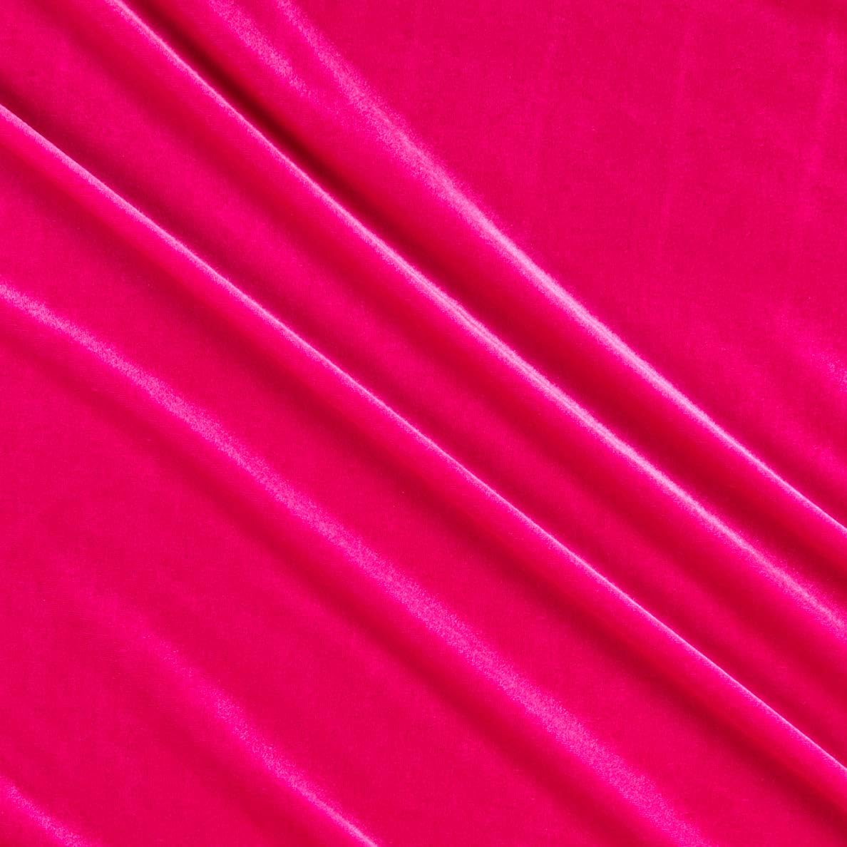 58/60" Hot Pink Stretch Velvet 60 Yard Roll (Free Shipping)
