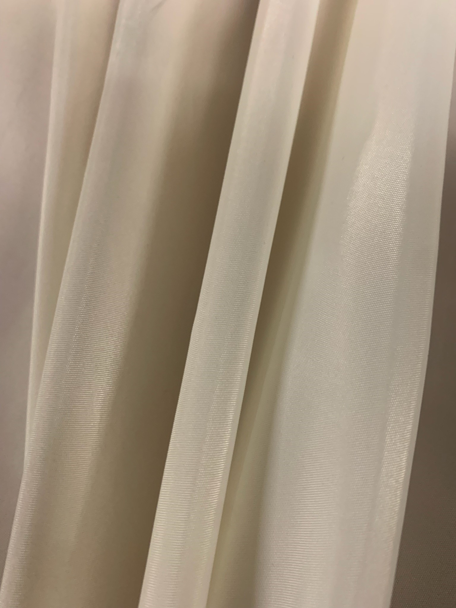 Ivory Lining Fabric 60" By The Yard - 100% Polyester - Click Image to Close