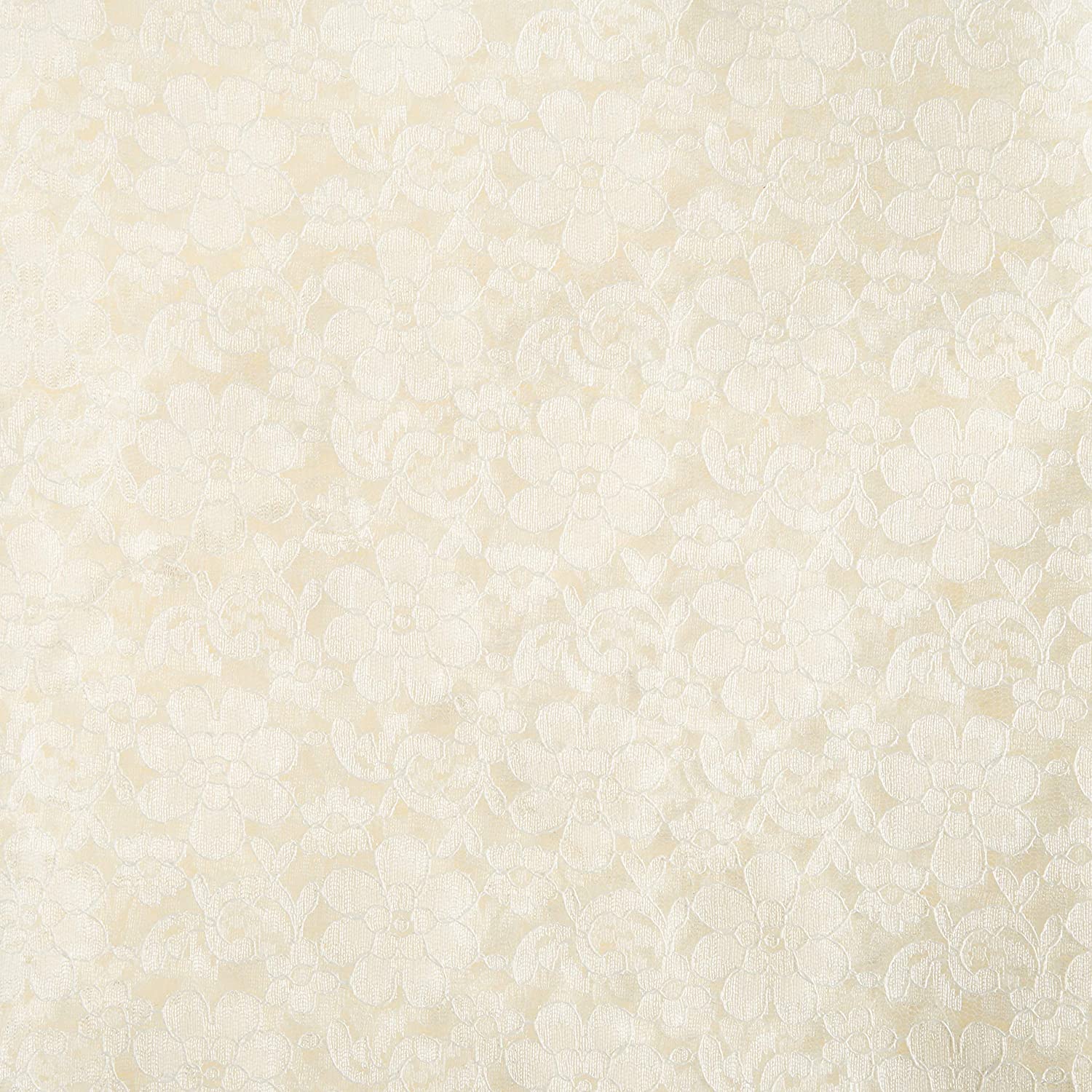 58/60" Ivory Raschel Lace Fabric By The Yard