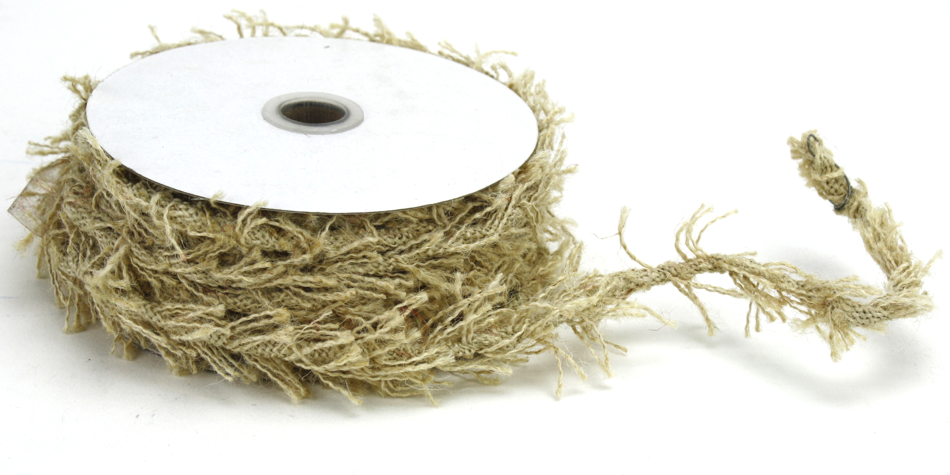 8mm Ivory Jute Twine - 10 Yards (wired) - Click Image to Close