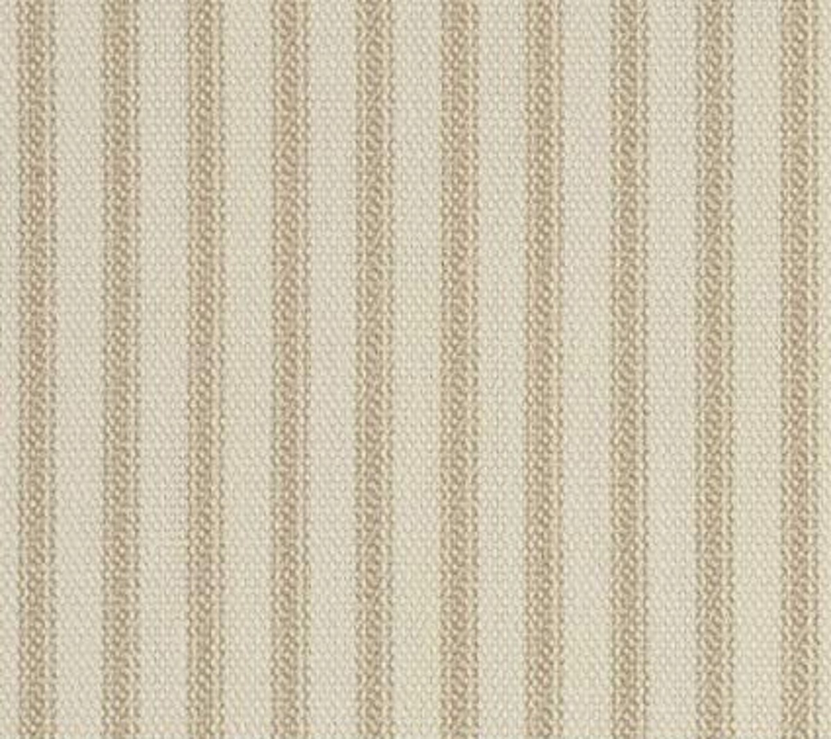 54" Khaki Stripe Ticking Fabric - Per Yard