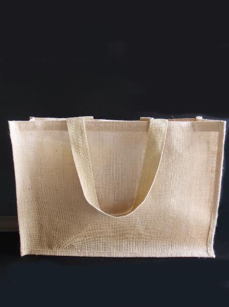 Large Burlap Tote Shopping Bag w/Strap Handles 20" x 13.5" x 6"