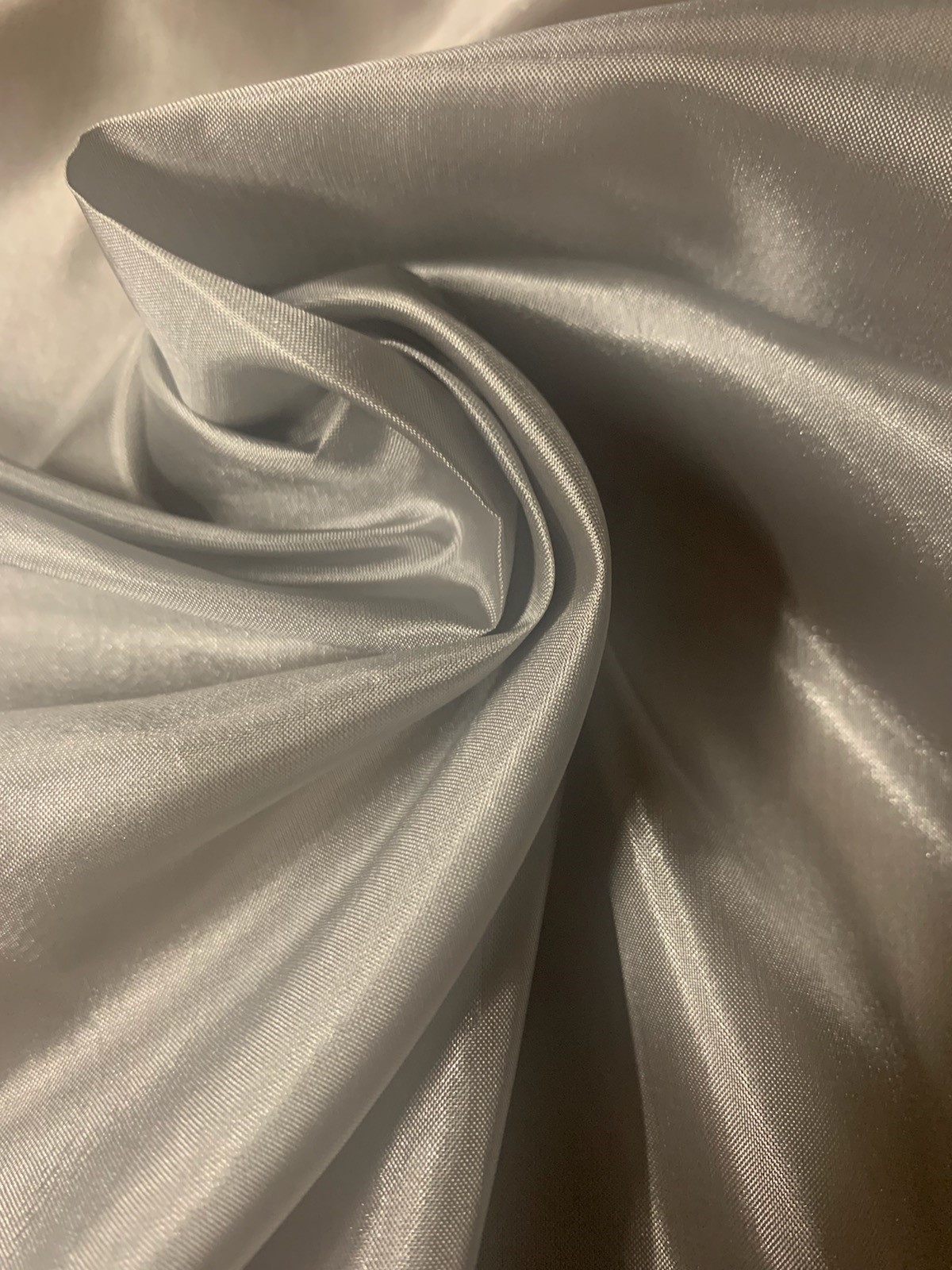 Light Gray Polyester Lining Fabric 60" By The Yard - Click Image to Close