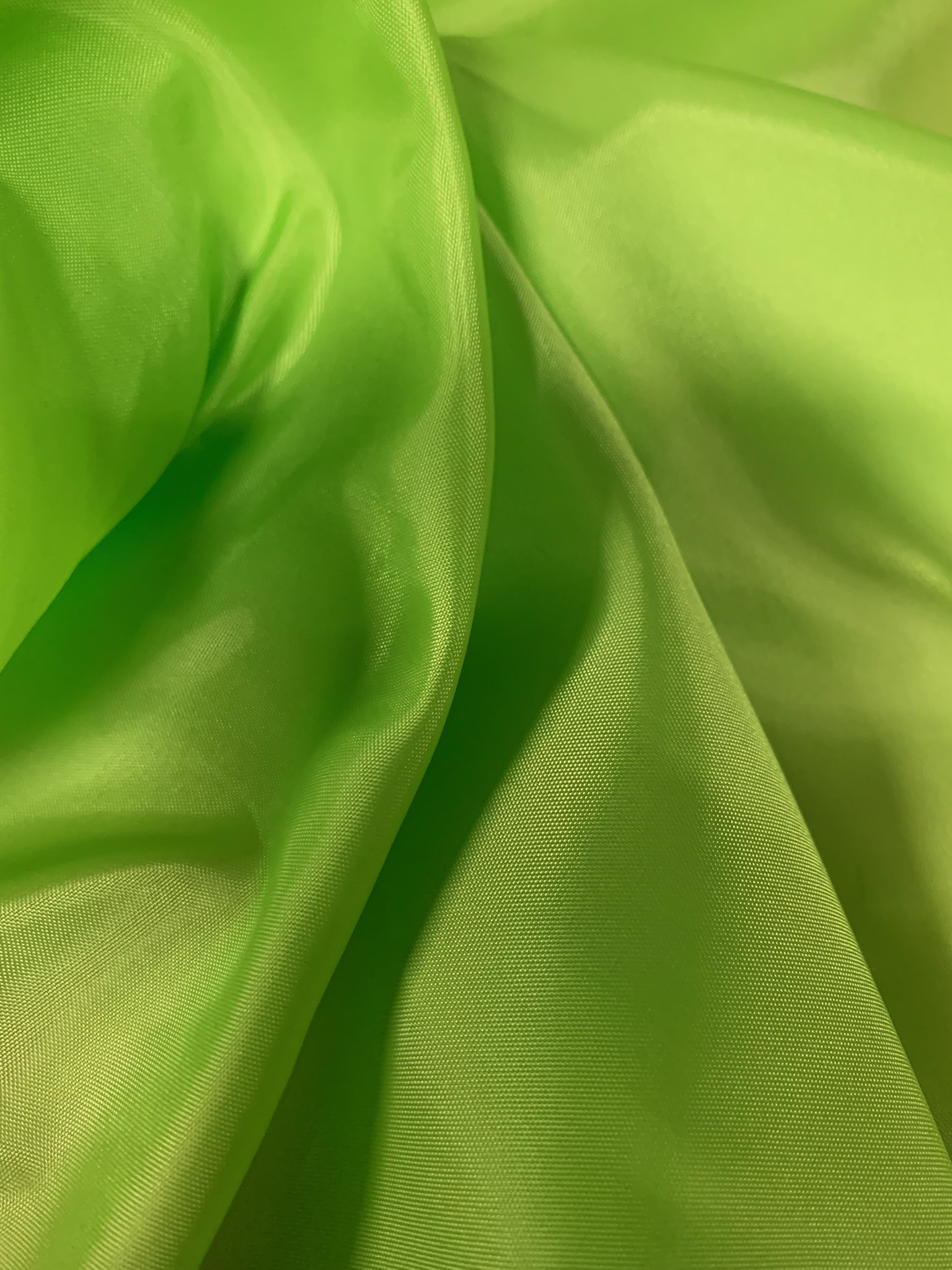 Lime Polyester Lining Fabric 60" By The Yard
