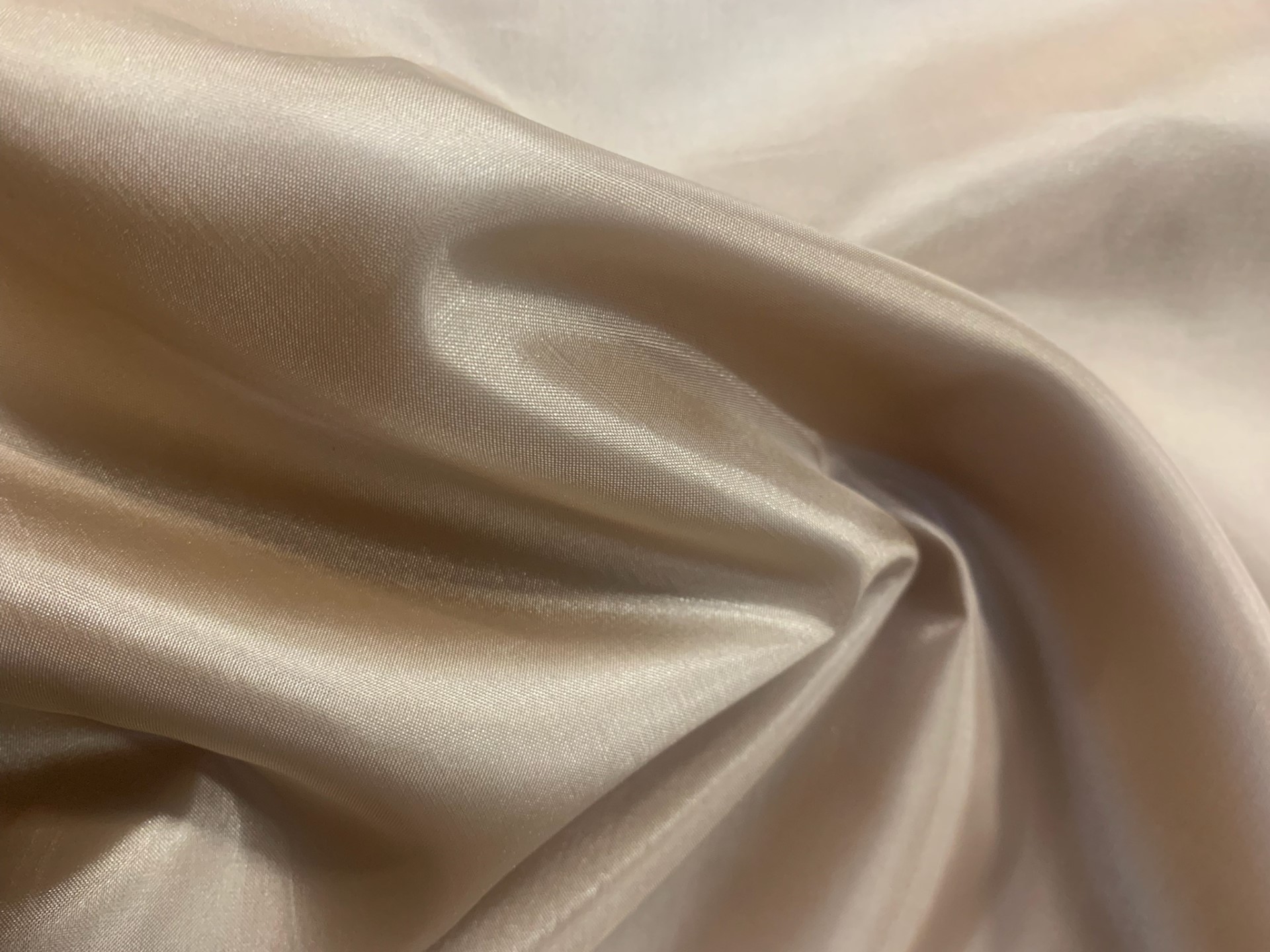 Nude Habotai Fabric 60" By The Yard - 100% Polyester - Click Image to Close
