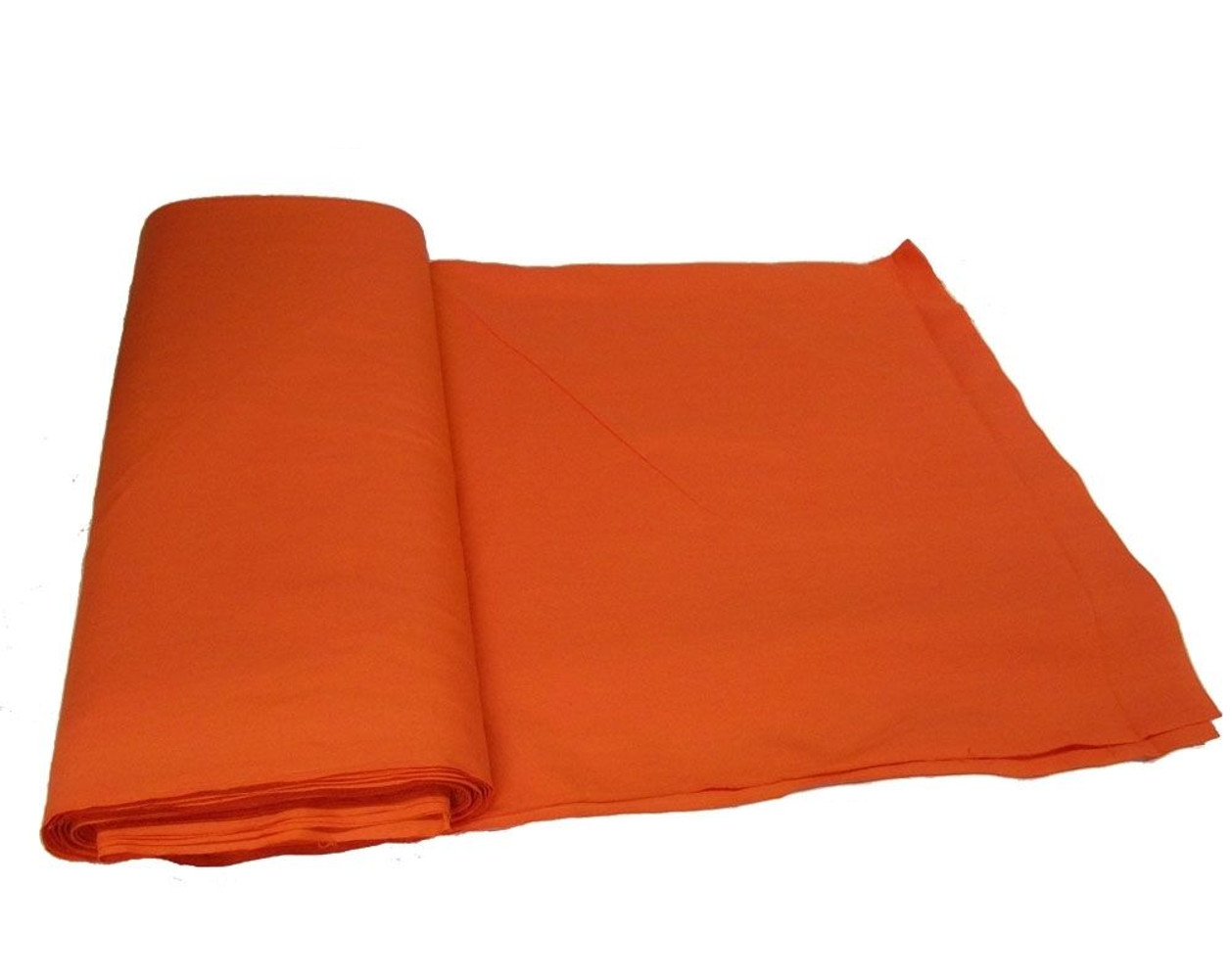 Orange Broadcloth Fabric 45" - By The Yard