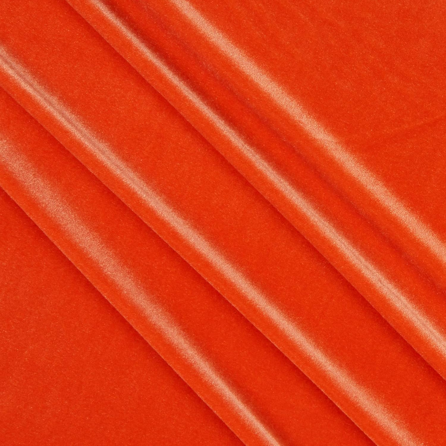58/60" Orange Stretch Velvet Fabric 60 Yard Roll (Free Shipping)