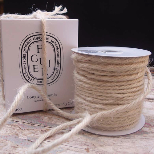 3.5 mm Off White Jute Twine - 25 Yards - Click Image to Close