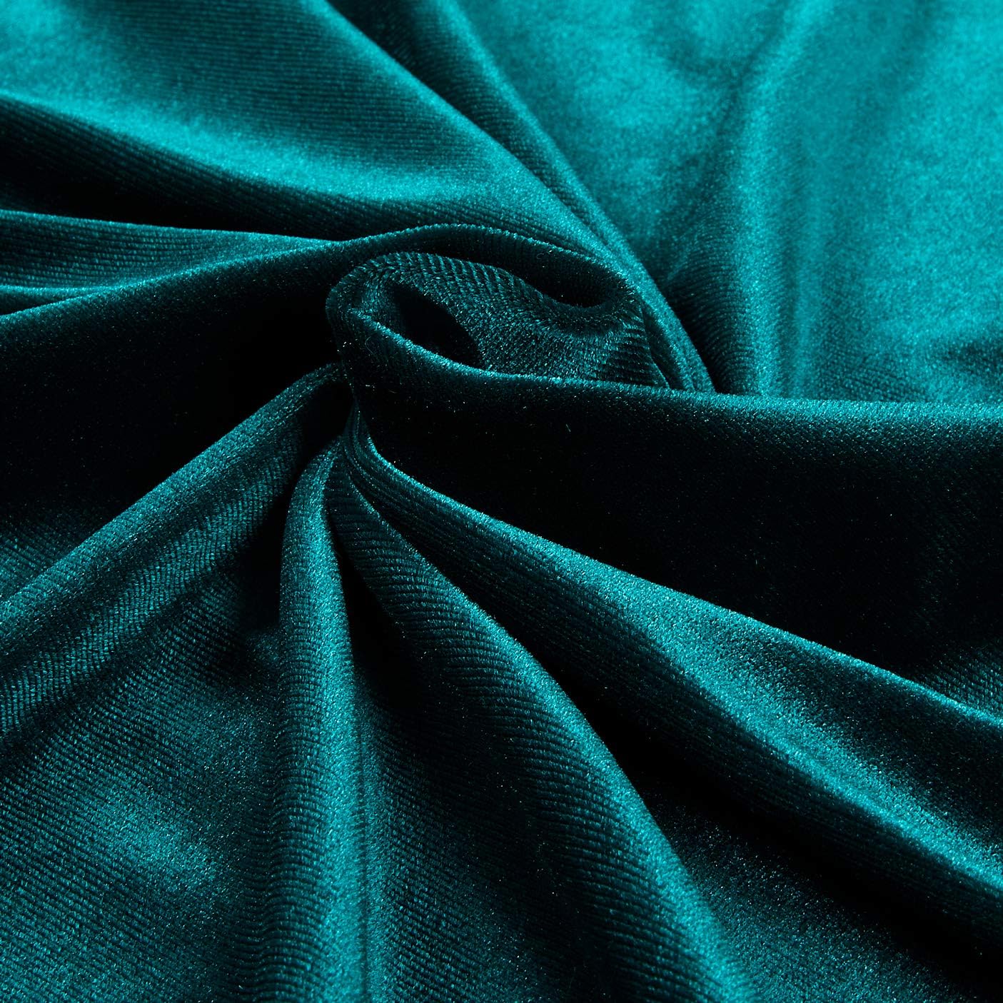58/60" Teal Stretch Velvet Fabric 60 Yard Roll (Free Shipping)