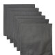 (image for) Made in the USA Solid Charcoal Bandanas 6 Pk, 22" x 22" Cotton