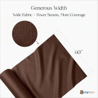 (image for) Brown Broadcloth Fabric By The Yard - 60" Wide 80/20 Poly Cotton Blend