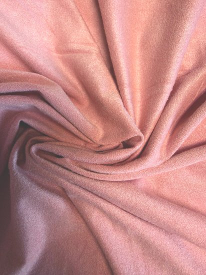 (image for) 60" Dusty Pink Stretch Suede Fabric by the Yard, Microsuede Fabric for Upholstery, Sewing & Crafts