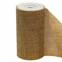 (image for) 6" Natural Faux Burlap Ribbon - 10 Yard Roll