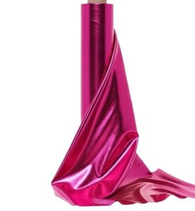 (image for) Fuchsia Foil Metallic Spandex Fabric - Approximately 95 Yards On Roll