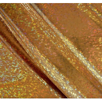 (image for) 60" Gold Shattered Glass Hologram Fabric 50 Yard Roll, Spandex 4-Way Stretch