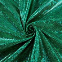 (image for) 60" Green Shattered Glass Hologram Fabric 50 Yard Roll, Spandex 4-Way Stretch