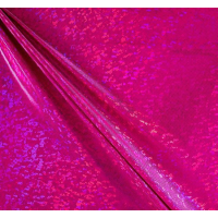 (image for) 60" Hot Pink Shattered Glass Hologram Fabric 50 Yard Roll, Spandex 4-Way Stretch