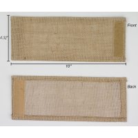 (image for) Burlap Wrap with Velcro and Laminate Back 4.3â€? x 10â€?