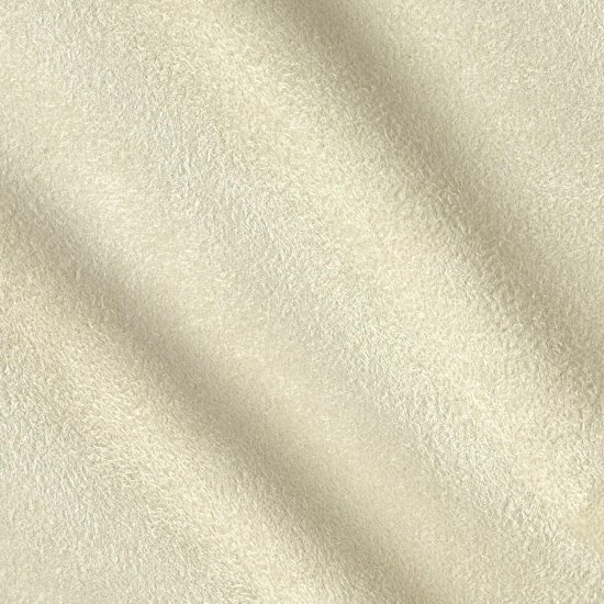 (image for) 60" Ivory Stretch Suede Fabric by the Yard, Microsuede Fabric for Upholstery, Sewing & Crafts