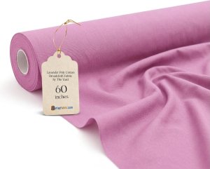 (image for) Wholesale Lavender Broadcloth Fabric By The Roll - 60" Wide 80/20 Poly Cotton Blend, 60 Yards