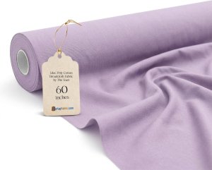 (image for) Wholesale Lilac Broadcloth Fabric By The Roll - 60" Wide 80/20 Poly Cotton Blend, 60 Yards