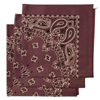 (image for) Plum Paisley Bandanas - Made In The USA (3 Pk) 22" x 22"