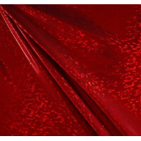 (image for) 60" Red Shattered Glass Hologram Fabric 50 Yard Roll, Spandex 4-Way Stretch