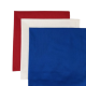 (image for) USA Made Solid Color Bandanas 3Pk 100% Cotton - Red, White, Royal Blue 22" x 22"