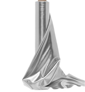 (image for) Silver Foil Metallic Spandex Fabric - Approximately 80-90 Yards On Roll