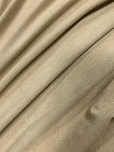 (image for) 60" Latte Stretch Suede Fabric by the Yard, Microsuede Fabric for Upholstery, Sewing & Crafts