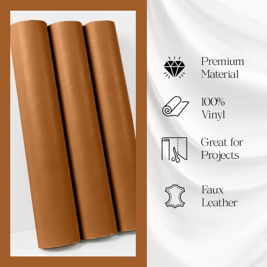 (image for) 54" Spice Leather-like Upholstery Vinyl - 30 Yard Roll