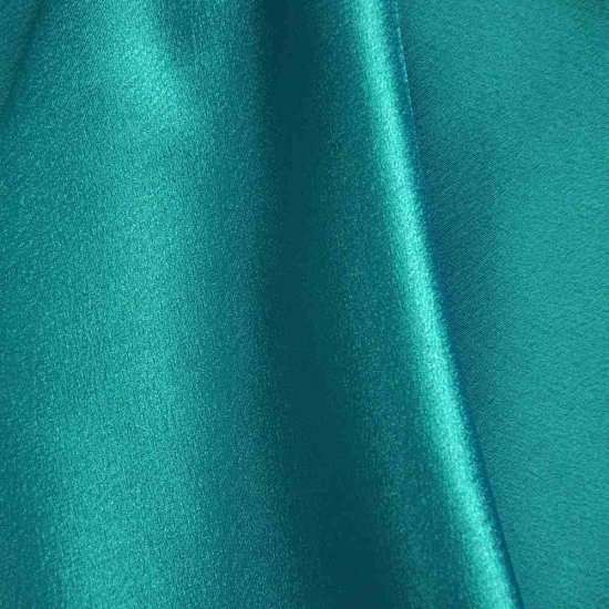 Modal Additional Images for 58/60 Teal Crepe Back Satin Fabric By The Yard - 100% Polyester